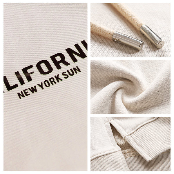 Γυναικείο casual φούτερ με κορδόνια και γράμματα