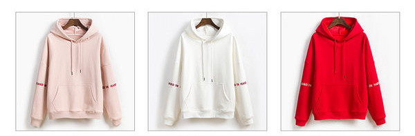 Női pulóverek új modell kapucnival