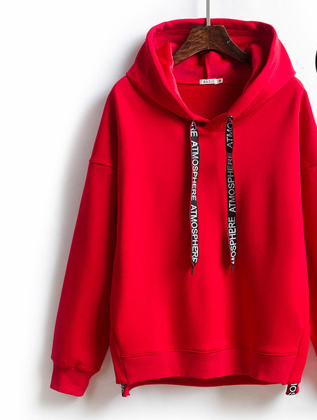 Дамски суичър с качулка и връзка