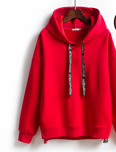 Дамски суичър с качулка и връзка