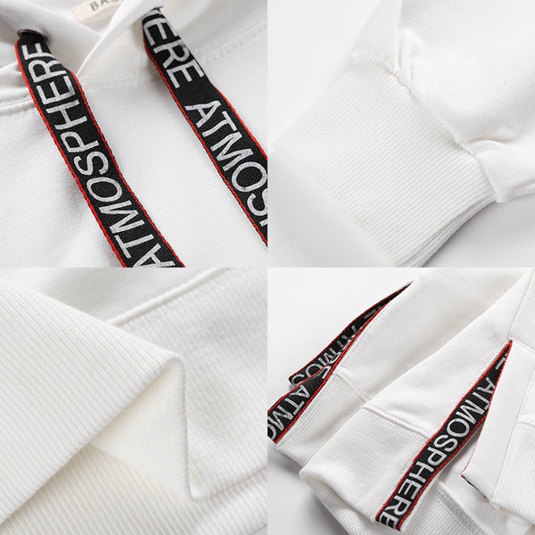 Дамски суичър с качулка и връзка