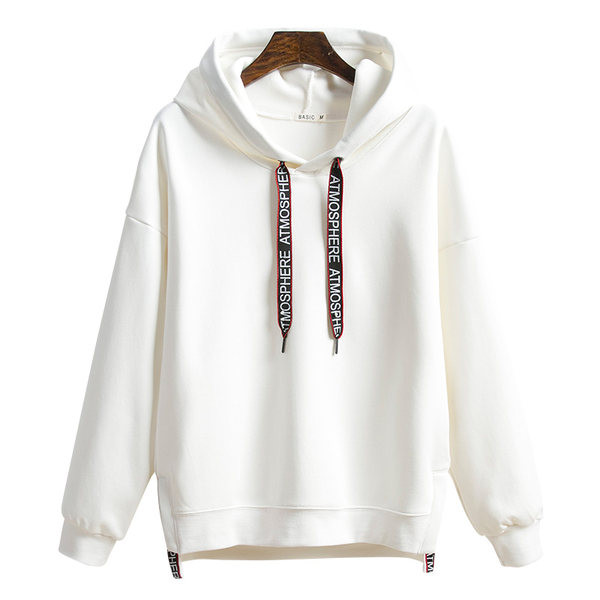 Дамски суичър с качулка и връзка