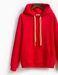 Μονόχρωμο γυναικείο φούτερ με κουκούλα και τσέπη, νέο μοντέλο