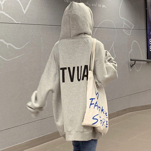 Naiste vaba kapuutsiga kampsun – must ja hall