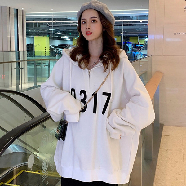 Naiste vaba kapuutsiga kampsun – must ja hall