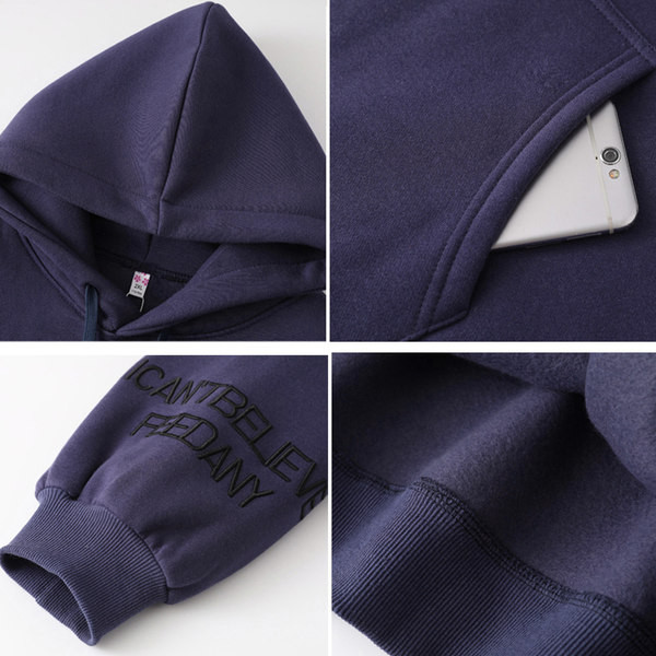 Σπορ γυναικείο φούτερ με κουκούλα - φαρδύ μοντέλο