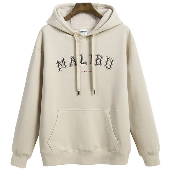 Нов модел дамски суичър с надпис и джоб