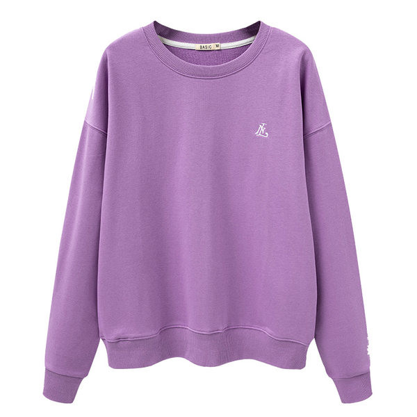 Casual φούτερ με μακριά μανίκια και οβάλ λαιμόκοψη