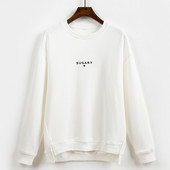 Γυναικείο casual φούτερ με οβάλ λαιμόκοψη