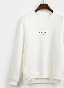 Γυναικείο casual φούτερ με οβάλ λαιμόκοψη