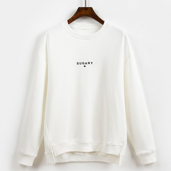 Γυναικείο casual φούτερ με οβάλ λαιμόκοψη