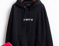 Γυναικείο φούτερ με κουκούλα και επιγραφή κατάλληλο για την καθημερινότητα