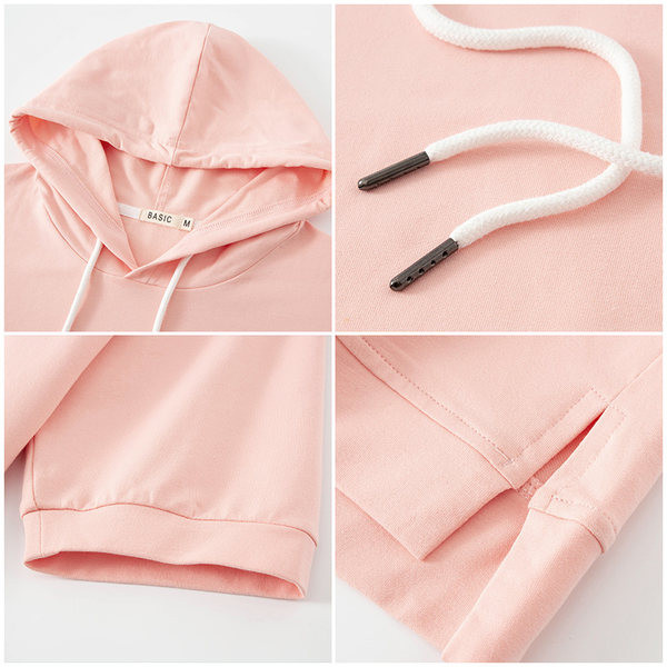 Uue mudeli mitmes värvitoonis kapuutsiga naiste dressipluus