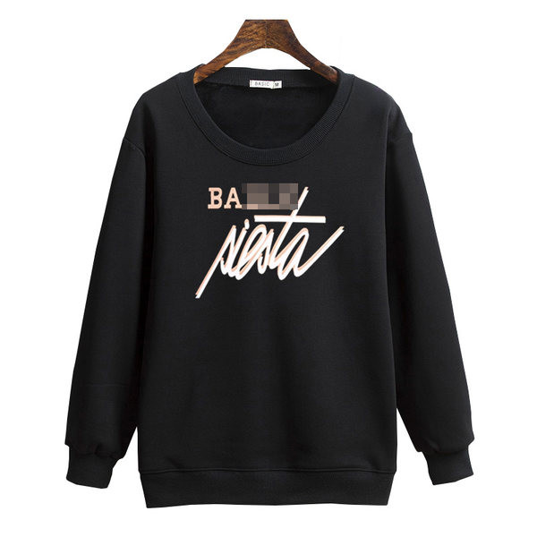 Női alkalmi pulóver kerek nyakkivágással - fekete színű