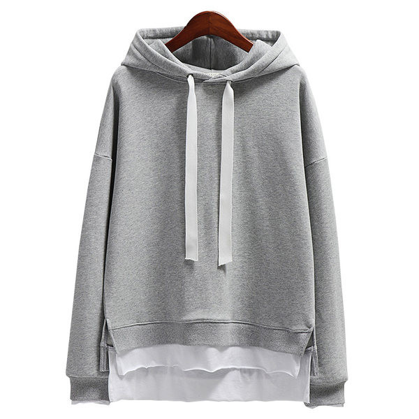 Ženska ležerna majica s kapuljačom na vezice