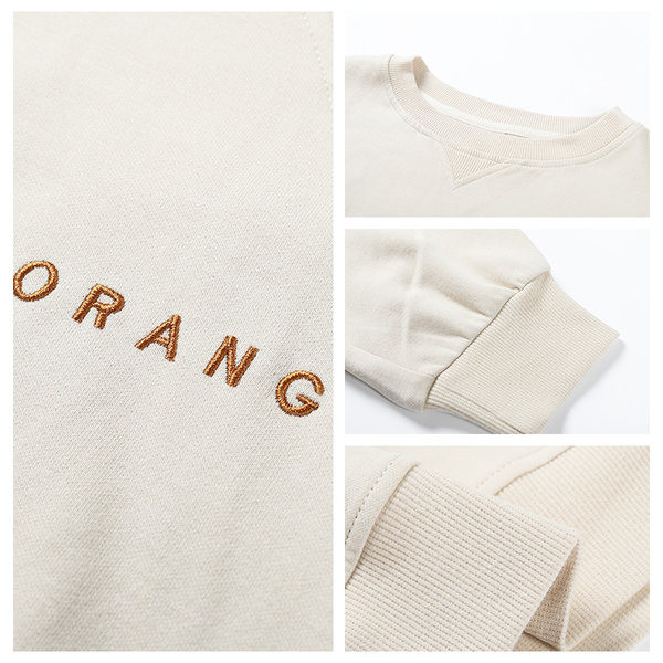 Ежедневен суичър с бродиран надпис за жени