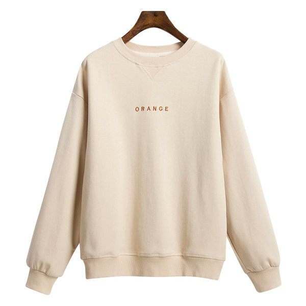 Ежедневен суичър с бродиран надпис за жени