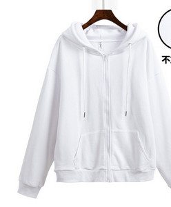 Γυναικείο φούτερ με κουκούλα σε λευκό χρώμα