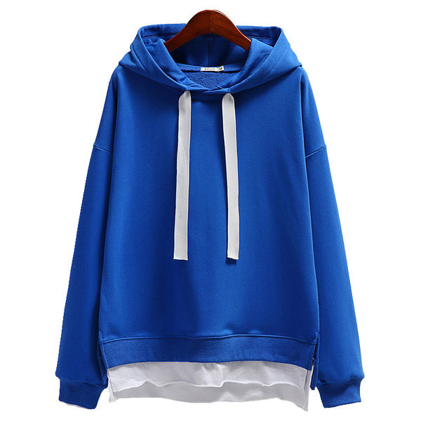 Női pulóverek - kapucnival és fűzővel