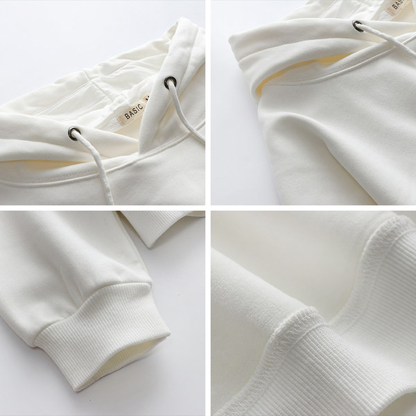 Ženski sweatshirt čistog dizajna s vezicama