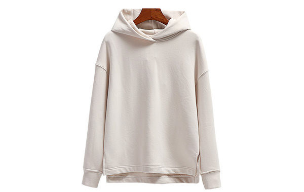 Naistele avara kaelusega kapuutsiga dressipluus