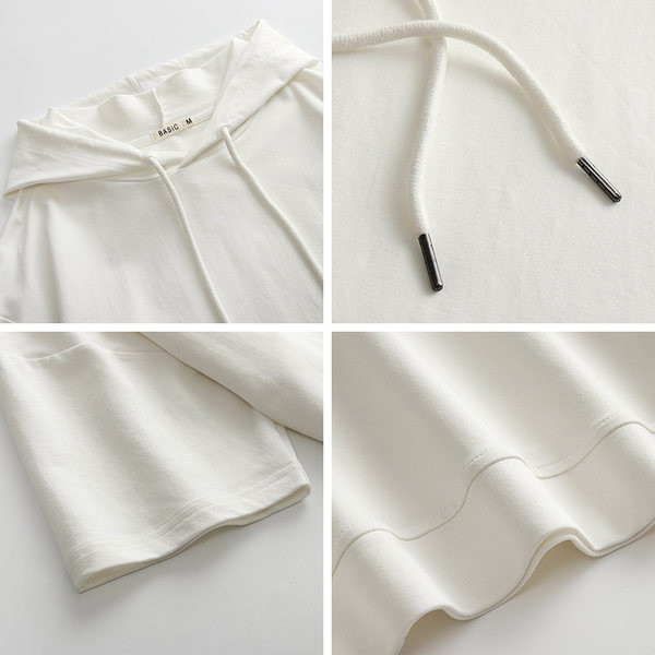 Alkalmi női kapucnis pulóver három színben