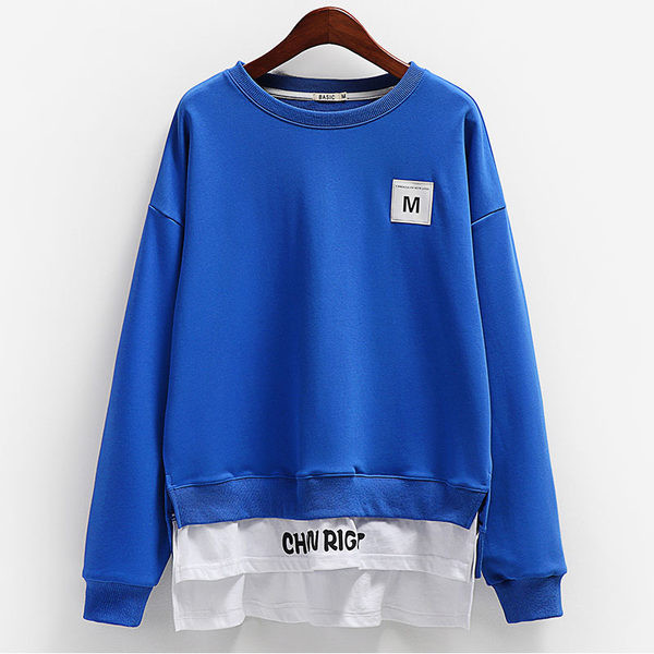 Γυναικεία φούτερ με στρογγυλή λαιμόκοψη - κλασικό μοντέλο