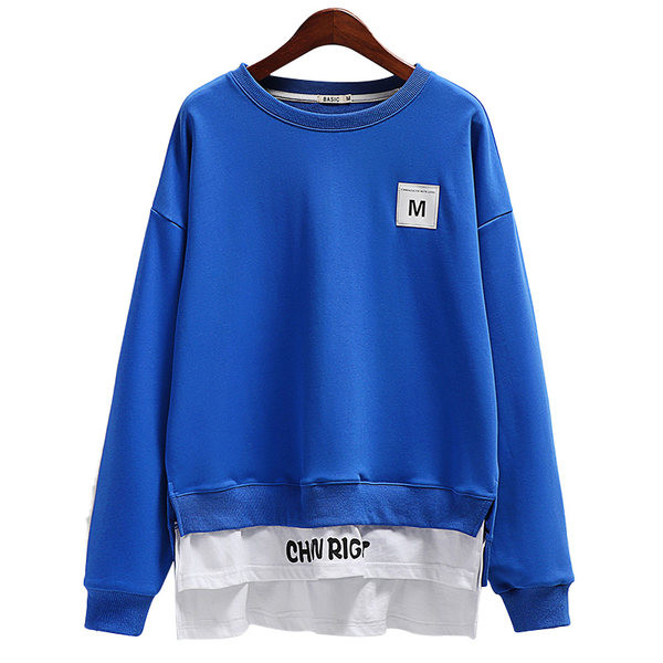 Γυναικεία φούτερ με στρογγυλή λαιμόκοψη - κλασικό μοντέλο