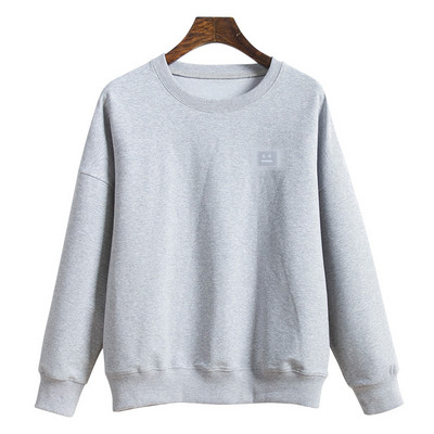 Ležerna ženska majica s ovalnim izrezom, čistog uzorka