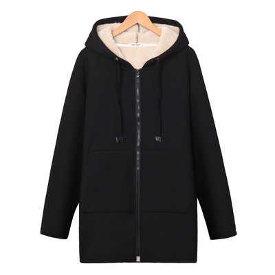 Γυναικείο πουπουλένιο φούτερ με κουκούλα και τσέπη