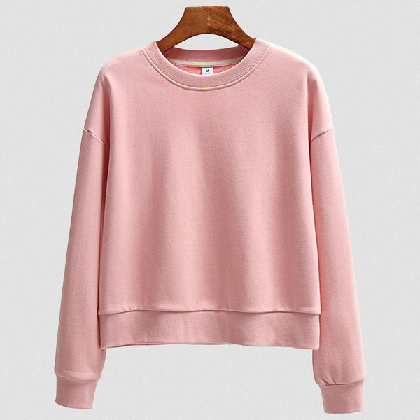 Γυναικεία φούτερ με στρογγυλή λαιμόκοψη - μονόχρωμα