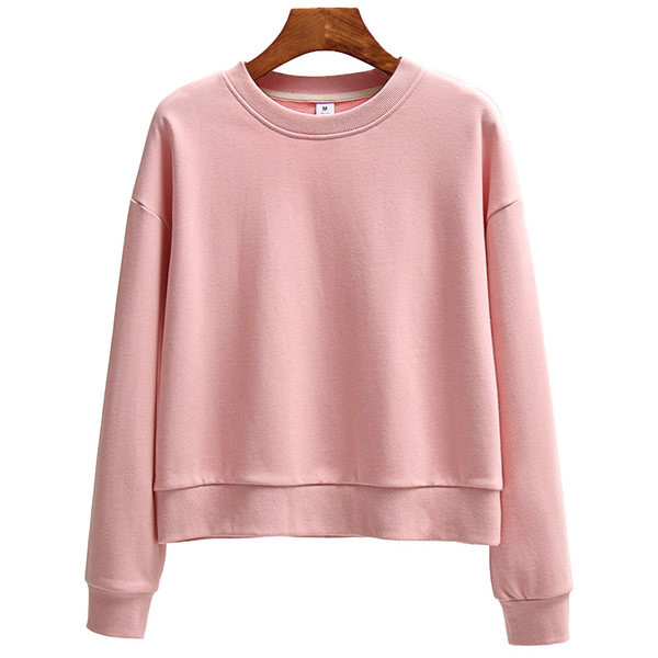 Γυναικεία φούτερ με στρογγυλή λαιμόκοψη - μονόχρωμα