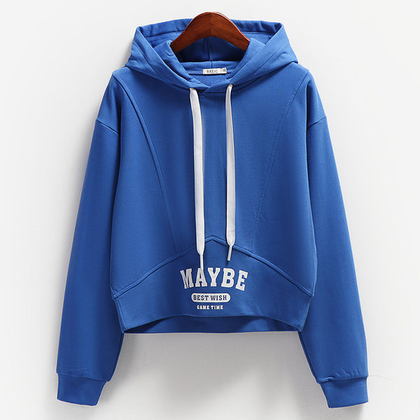 Γυναικείο φούτερ με τσέπη και κουκούλα