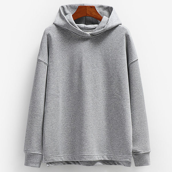 Ženski sweatshirt - čisti model sa kapuljačom