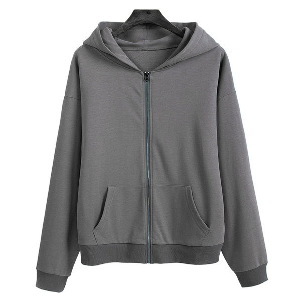 Női pulóver mindennapi használatra, cipzárral és zsebbel