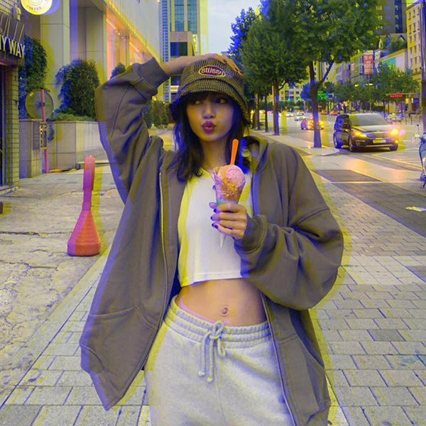 Női pulóver mindennapi használatra, cipzárral és zsebbel