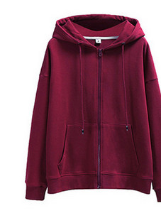 Αθλητικό φούτερ για καθημερινή χρήση με κορδόνια και φερμουάρ