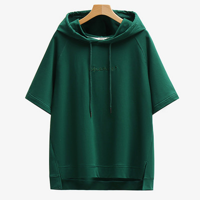 Ženska ležerna majica s kapuljačom 3/4 rukava