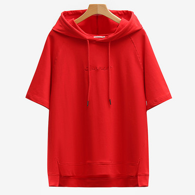 Ženska ležerna majica s kapuljačom 3/4 rukava