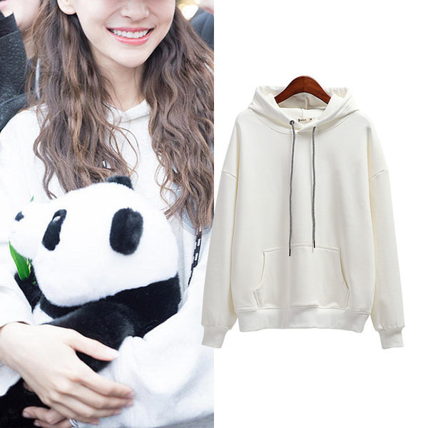 Ženska dukserica čistog uzorka s debelom postavom