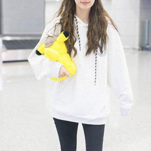 Ženska dukserica čistog uzorka s debelom postavom