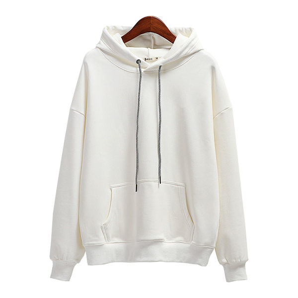 Ženska dukserica čistog uzorka s debelom postavom