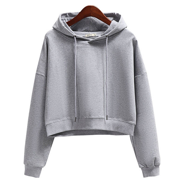 Erinevates värvitoonides vabaaja pullover naistele kapuutsi ja lipsudega