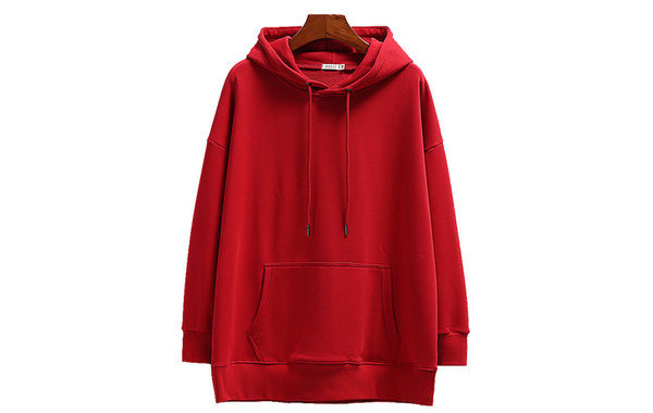 Дамски пролетен суичър с качулка и връзки нов модел