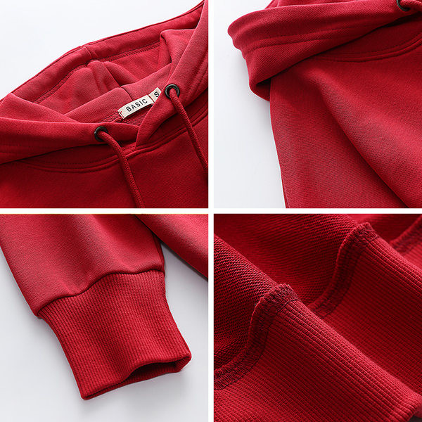 Дамски пролетен суичър с качулка и връзки нов модел