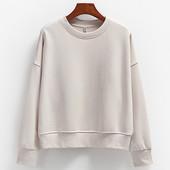 Ležerna ženska majica s ovalnim izrezom