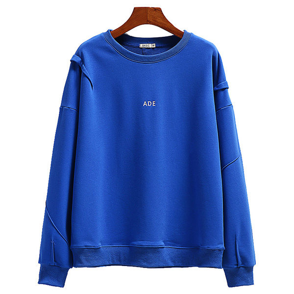 Ženska majica s O izrezom i izvezenim natpisom