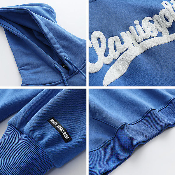 Sportoláshoz alkalmas női pulóver hímzett felirattal