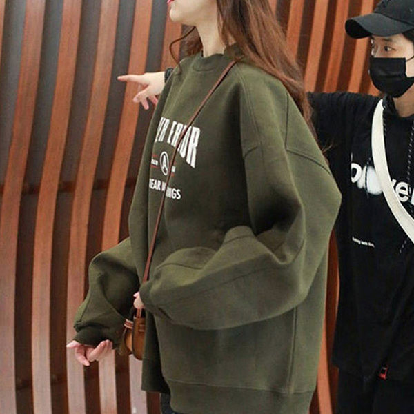 Naiste sportlik dressipluus laia pealdisega mudel