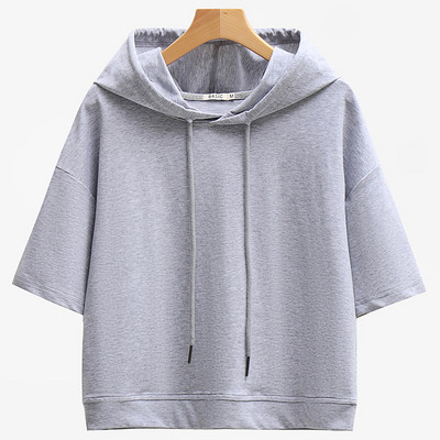 Alkalmi, 3/4 ujjú kapucnis női pulóver